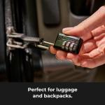 Customizable 3-Digit Black Padlock for Gym Lockers