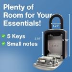 Outdoor Key Lock Box - Realtor Combination Hideaway