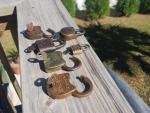 6 Unpickable Vintage Padlocks with Keys