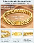 Unpickable Stainless Steel Cuban Link Bracelet for Men
