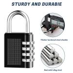 2-Pack Portable 4-Digit Combination Locker Padlocks