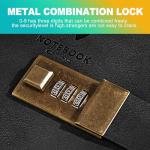 KornaDoz A5 Leather Journal with Combination Lock