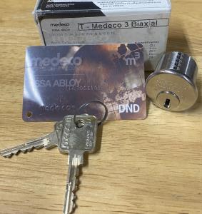 Medeco M3 Biaxial Mortise Cylinder - DJ Keyway