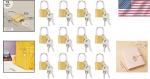 12 Mini Padlocks with Keys in Gold and Silver