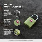 TSA Approved Unpickable Locks for Luggage - 4 Pack