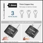 2 Pack Heavy Duty Keyed Padlocks with Keys