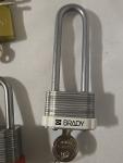 Mixed Size Padlock Set - 5 Locks with Keys
