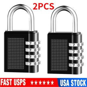 4 Digit Combination Padlock - 2 Pack