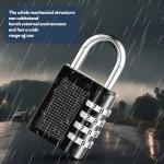 4 Digit Combination Padlock - 2 Pack