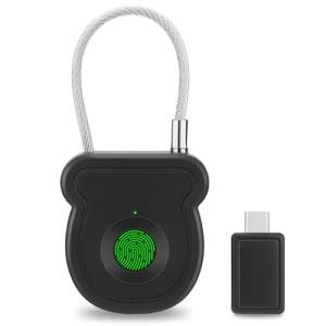 BlumWay Keyless Smart Fingerprint Padlock, 20 Users