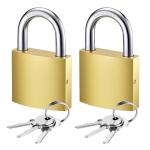 Puroma Waterproof Keyed Padlocks - 2 Pack