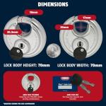 ABUS Diskus Heavy Duty Padlock - 2 Pack