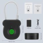 BlumWay Keyless Smart Fingerprint Padlock, 20 Users