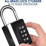 2 Pack Weatherproof 4 Digit Combination Padlocks
