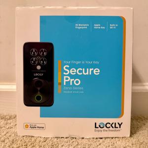 Lockly Secure Pro Zeno Series Deadbolt Smart Lock Fingerprint WiFi Black NEW