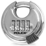 2 PACK POLICE Combination Disc Padlocks for Outdoor Heavy Duty Keyless Lock