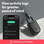 igloohome New Smart Padlock 2 (SP2), The Toughest Smart Padlock – Generate Access from Anywhere with The Mobile app (iOS/Android) – No WiFi Needed, Waterproof & Rechargeable