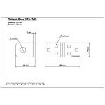 Abus 115/100, Lock with Clamp Spacer, 100 mm
