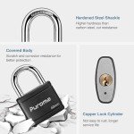 2 Pack Heavy-Duty Locker Locks Set: Unpickable 40mm