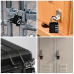 Lot of 4 Combination Lock Resettable 4-Digit Anti Rust Weatherproof Padlock