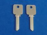 Two Key Blanks FIT MEDECO Locks #A1638 BIAXIAL G3 Keyway 6-PIN Small, Silver 