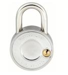 MASTER LOCK 1525EZRC Combination Padlock,2 in,Round,Silver 3HWJ5