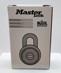 MASTER LOCK 1525EZRC Combination Padlock,2 in,Round,Silver 3HWJ5