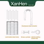 48 Pack Keyed Padlocks with Long Shackles for Sheds, Fences, and Storage