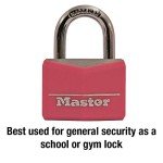 Pink Aluminum Keyed Padlock for Gym Lockers