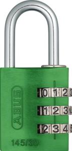 ABUS 145/30 Resettable Combination Lock - Green