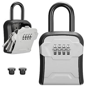 Puroma Portable Key Lock Box with Resettable Code