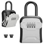 Puroma Portable Key Lock Box with Resettable Code
