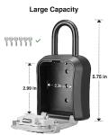 Puroma Portable Key Lock Box with Resettable Code