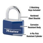Master Lock Keyed Aluminum Padlock - Blue