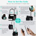 2.6 Inch Combination Lock with 4 Digits