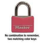 Pink Aluminum Keyed Padlock for Gym Lockers