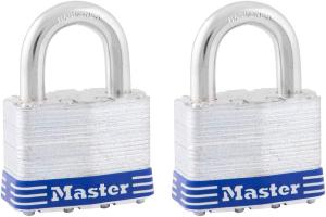 2-Pack Keyed Alike Outdoor Padlocks with Keys