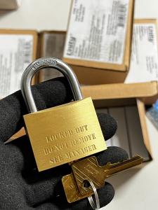 30 Pack Brass Management Padlocks - Keyed Alike