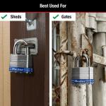 2-Pack Keyed Alike Outdoor Padlocks with Keys