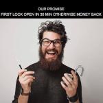 Weatherproof Stainless Steel Padlock with Long Shackle