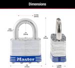 2-Pack Keyed Alike Outdoor Padlocks with Keys