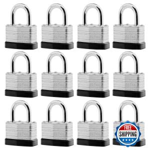 SafiSwords 12 Heavy Duty Keyed Alike Padlocks