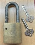 DORMAKABA 41B Brass Body Padlock with Steel Shackle