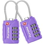 Puroma TSA Approved 2 Pack 4 Digit Luggage Locks