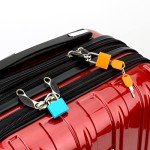Mini Keyed Padlocks for Suitcases and Bags - 4 Pack