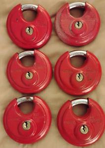 Keyed Alike Disc Padlocks for Storage Units