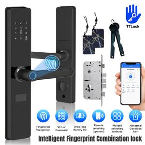 Smart 7-in-1 Keyless Biometric Door Lock