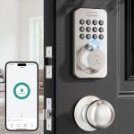 Fingerprint Keypad Deadbolt with Handle Set
