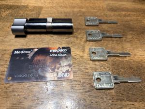 Medeco M3 Euro Cylinder Lock with 4 Keys