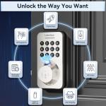 Fingerprint Keypad Deadbolt with Handle Set